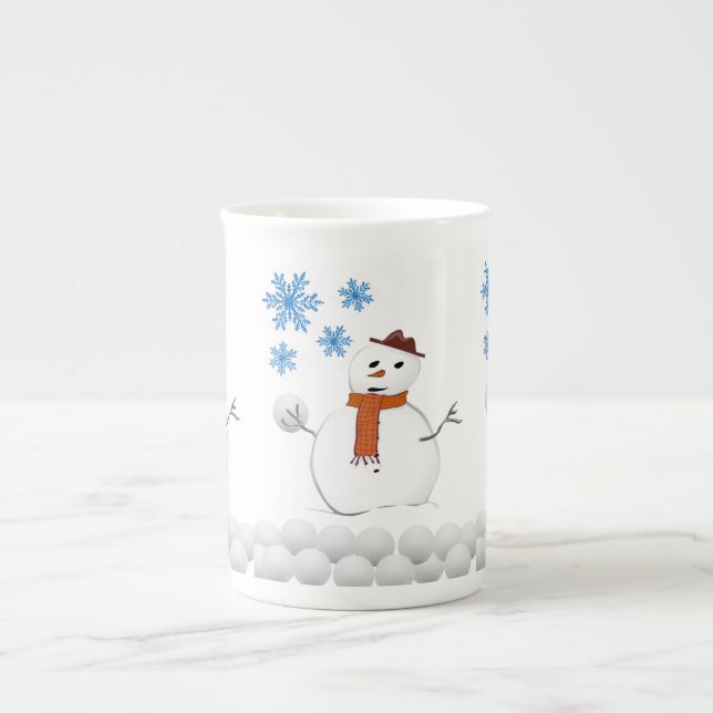 Mug de Noël Bonhomme de neige (Devant)