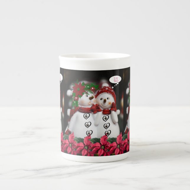 Mug de Noël Bonhomme de neige (Devant)