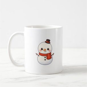 Mug de Noël Bonhomme de Neige Kawaii