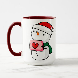 Mug de Noël Bonhomme de Neige Mignon 
