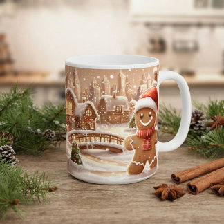 Mug de Noël Bonhomme en Pain d'Épices 330ml