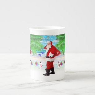 Mug de Noël, Bum de plage d'été Père Noël