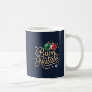 Mug de Noël Buon Natale en or italien