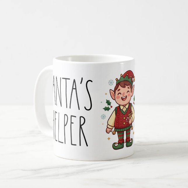 Mug de Noël Cadeau de Santa (Devant gauche)