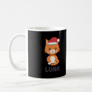 Mug de Noël Chat Orange Personnalisé