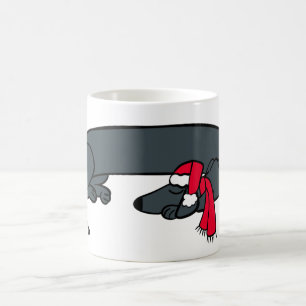 Mug de Noël Chien de Dachshund Endormi