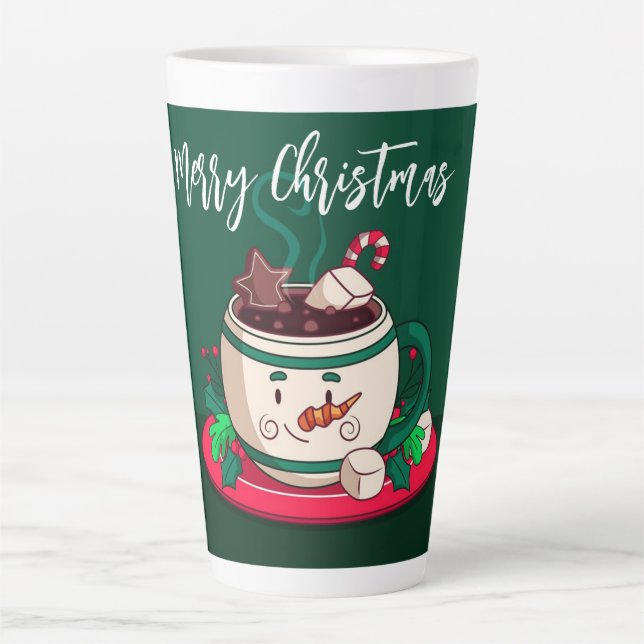 Mug de Noël Chocolat Chaud Bonhomme de Neige (Devant)