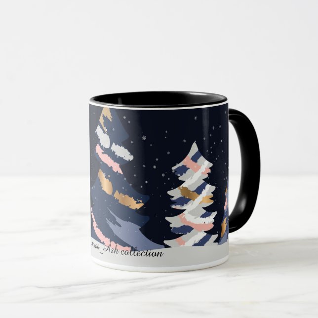 Mug de Noël Ciel sombre (Devant droit)