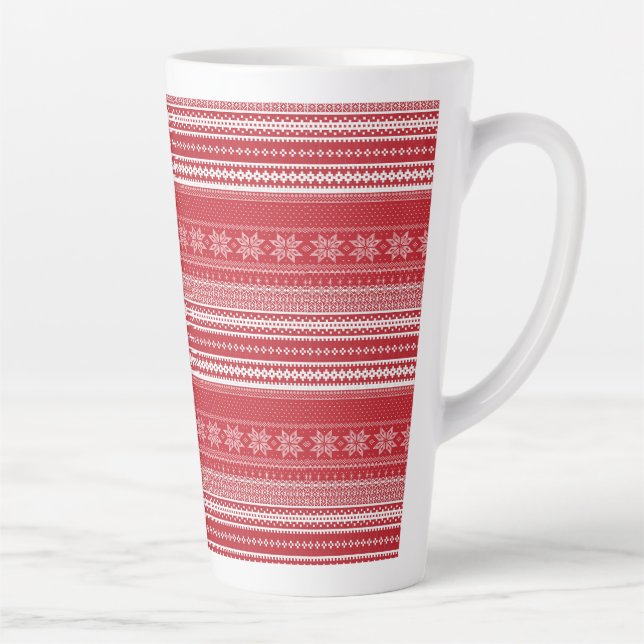 Mug de Noël classique Fair Isle (Droite)