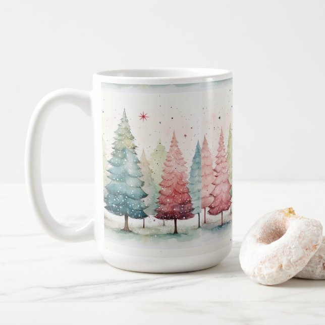 Mug de Noël, Coupe du café de vacances, Ide de cad (Avec donut)