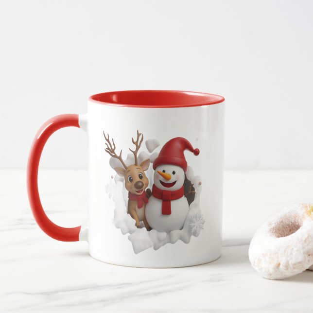 Mug de Noël Cozy (Avec donut)