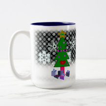 Mug de Noël Curieux