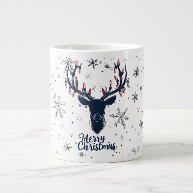 Mug de Noël des rennes festifs (Devant)