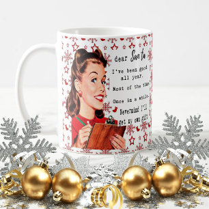 Mug de Noël drôle Meilleure amie "Cher Père Noël"
