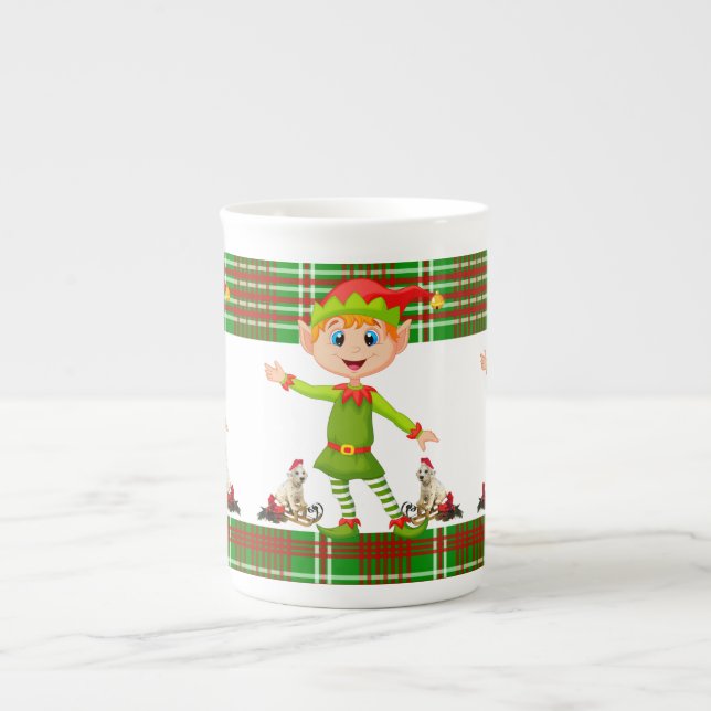Mug de Noël, Elfe, Joyeux Noël (Devant)