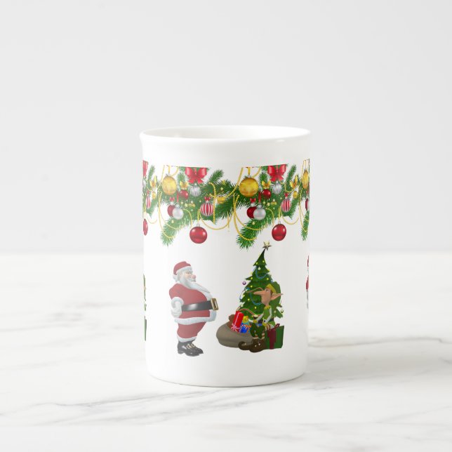 Mug de Noël, Elfe, Joyeux Noël (Devant)