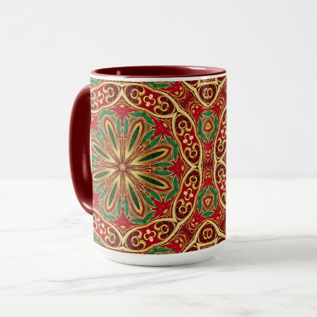 Mug de Noël en Or Rouge (Devant gauche)