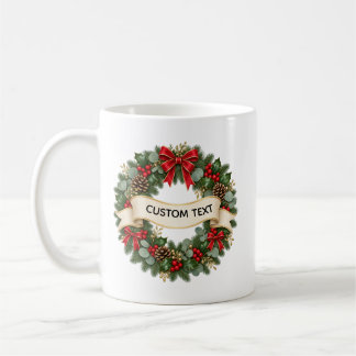 Mug de Noël en pin personnalisé