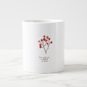 Mug de Noël Enfant Est Né Pour Nous