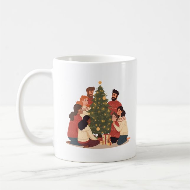 Mug de Noël Famille & Amis Fêtes de Fin d'Année Co (Gauche)