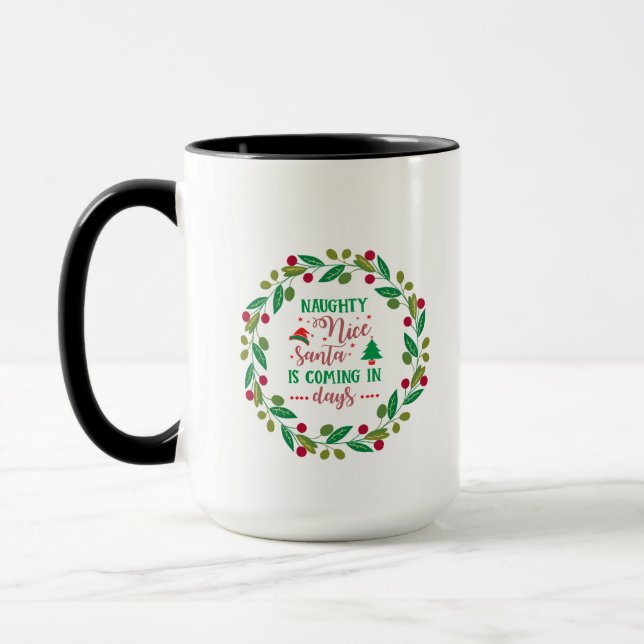 Mug de Noël festif (Gauche)