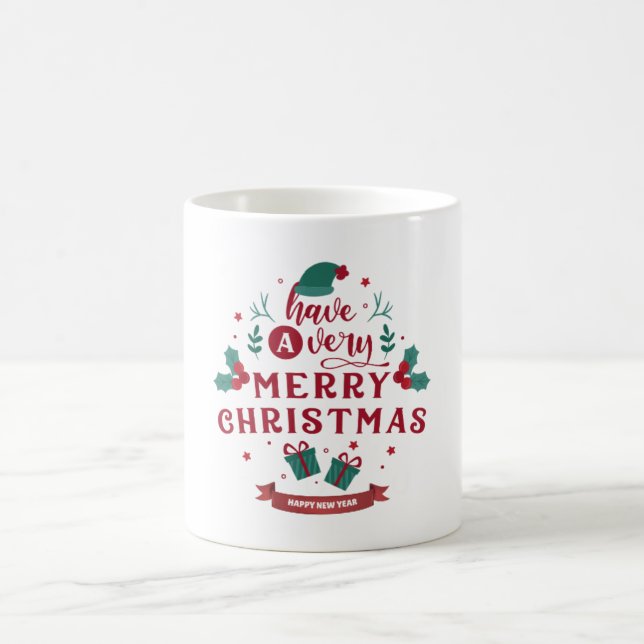 Mug de Noël festif – Délice de joie des Fêtes (Centre)