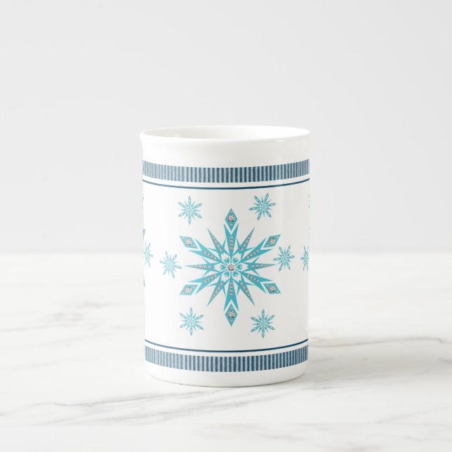 Mug de Noël, Flocon de neige (Devant)