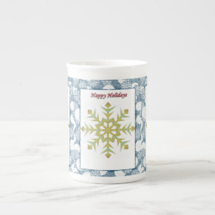 Mug de Noël, Flocon de neige, Joyeuses fêtes
