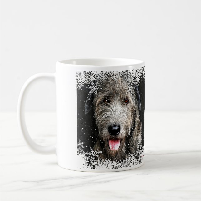 Mug de Noël irlandais Wolfhound (Gauche)