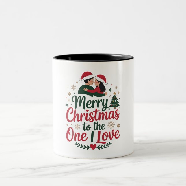 Mug de Noël _ Joyeux Noël à celui que j'aime (Centre)