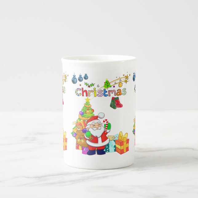 Mug de Noël, Joyeux Noël, Père Noël (Devant)