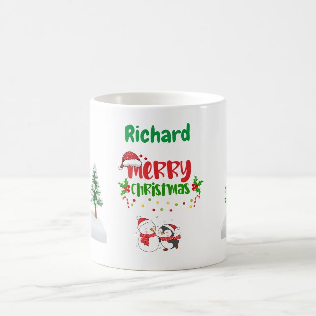 Mug de Noël Joyeux Personnalisé (Centre)