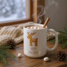 Mug de Noël Joyeux Renne Cadeau de Fêtes
