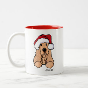 Mug de Noël KiniArt Cocker Spaniel