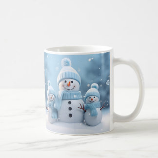 Mug de Noël mignon bonhomme de neige | Mug d'hiver