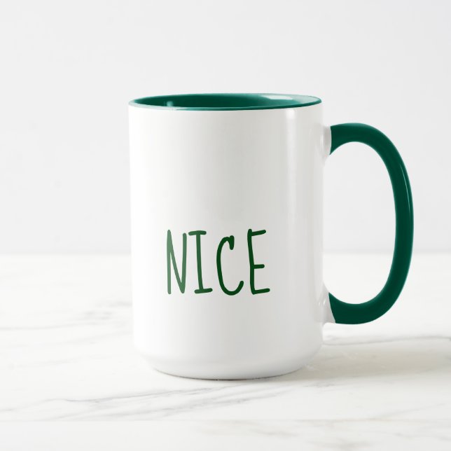 Mug de Noël mignon méchant et gentil (Droite)