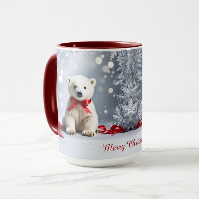 Mug de Noël ours polaire (Devant gauche)