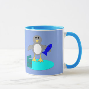 Mug de Noël pêche manchot joyeux