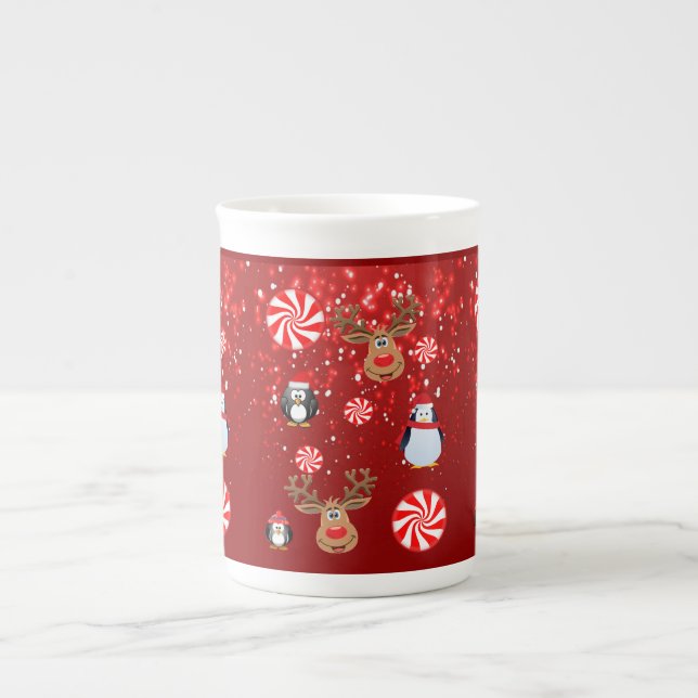 Mug de Noël, Penguin, Joyeux Noël (Devant)