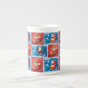 Mug de Noël, Père Noël, Elfe