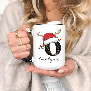 Mug de Noël personnalisé avec le Père Noël pour co