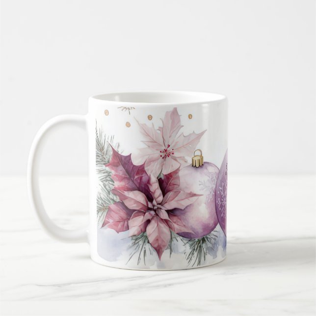 Mug de Noël personnalisé avec nom (Gauche)