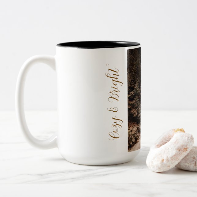 Mug de Noël personnalisé avec nom (Avec donut)