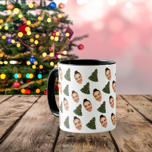 Mug de Noël personnalisé avec votre visage