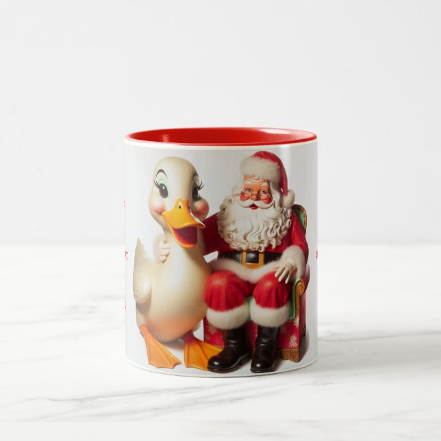 Mug de Noël personnalisé Ducky (Centre)