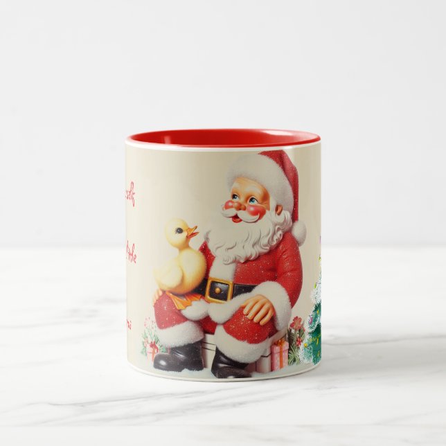 Mug de Noël personnalisé Ducky (Centre)