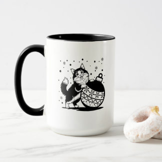 Mug de Noël personnalisé pour chat