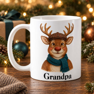 Mug de Noël personnalisé pour grand-père avec un r