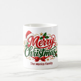 Mug de Noël personnalisé pour la famille