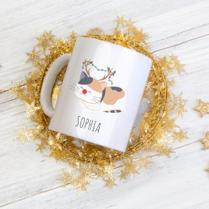 Mug de Noël personnalisé, Rendeer Amoureux des cha